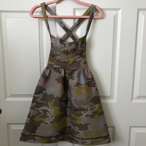 💙Cynthia Rowley scuba neoprene mini strap dress size 2 - Picture 1 of 4